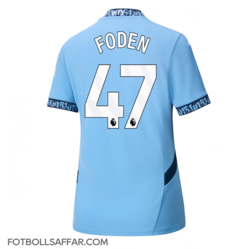 Manchester City Phil Foden #47 Hemmatröja Dam 2024-25 Kortärmad